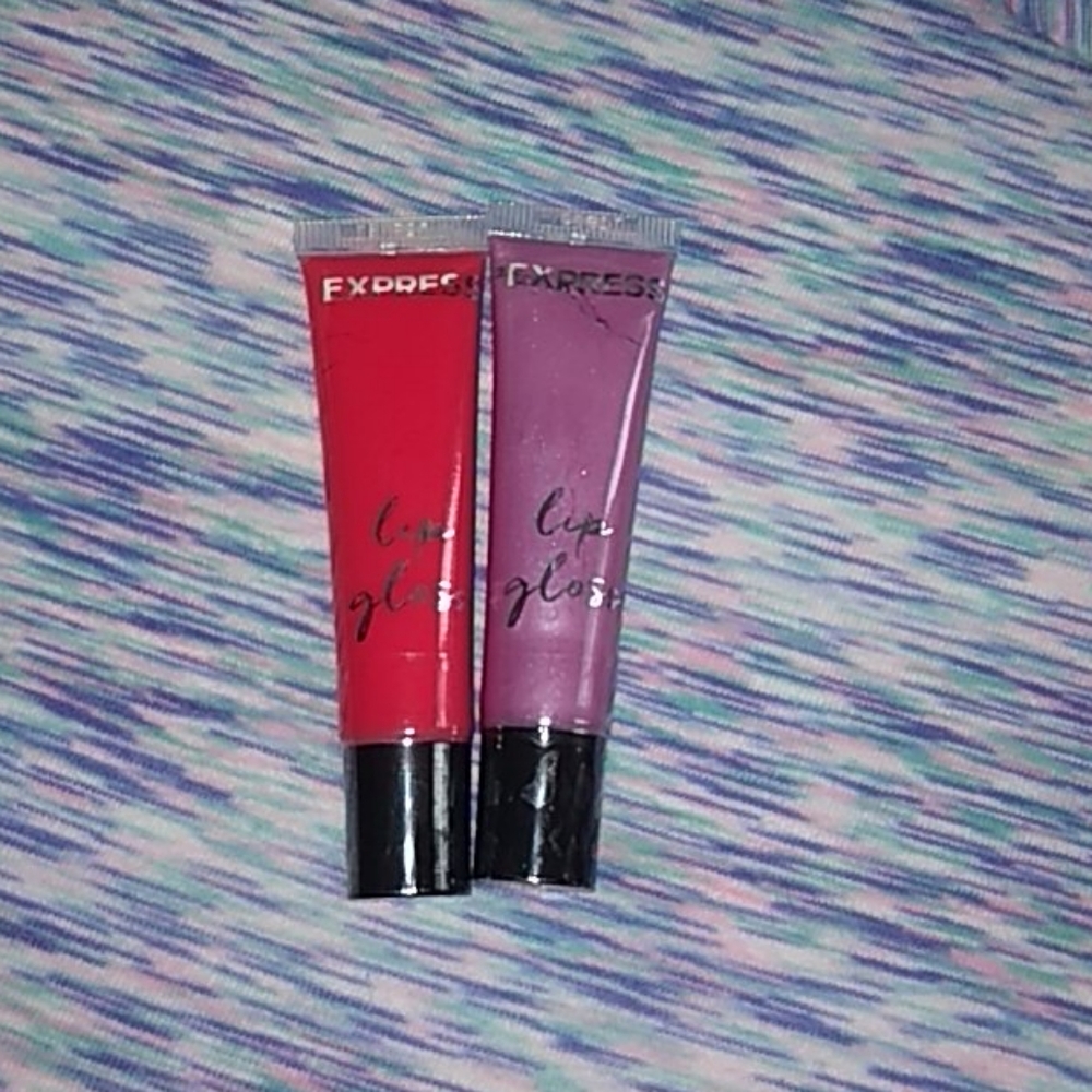 Express Lip Gloss set of 2 red and purple